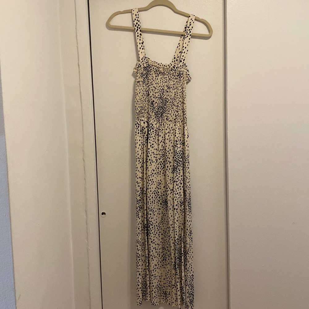 Saltwater Luxe maxi polka dot print dress